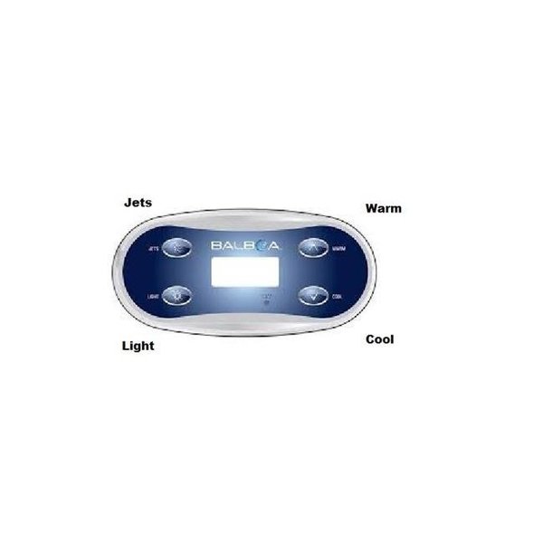 Balboa Balboa 55350 VL406U 4-Button LCD Jets-Warm-Light-Cool Spaside Control 55350